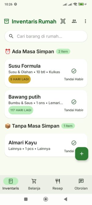 StokPintar: Aplikasi Manajemen Stok Dapur yang Membantu Keluarga Hemat Belanja dan Kurangi Makanan Terbuang